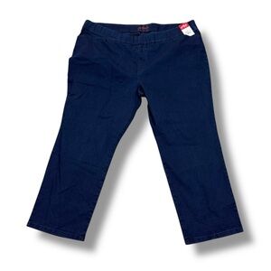 NWT Chic Classic Collection -‎ women's Pull on Jeans - Elastic Waist. - Sz 24W p